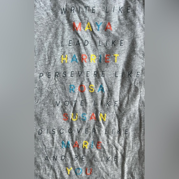 EUC SO Empowering Women Graphic Tee Shirt Maya Harriet Rosa Marie Size XLJ - Picture 3 of 4